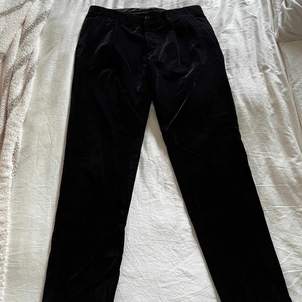 Dolce & Gabbana velvet dress pants Men